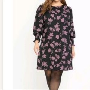 Eloquii Plus Size Bishop Sleeve Dress 16 Fairycore Goth